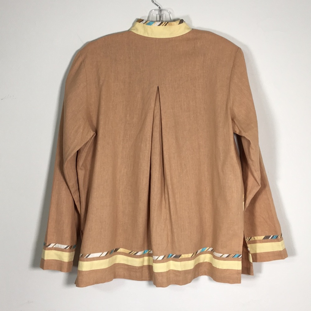 Koos S vintage linen/rayon/silk jacket - Picture 4 of 4